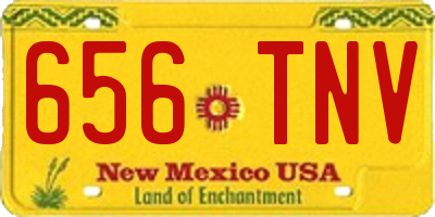 NM license plate 656TNV