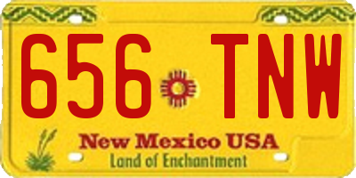 NM license plate 656TNW