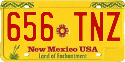 NM license plate 656TNZ