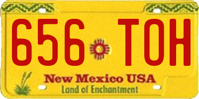 NM license plate 656TOH