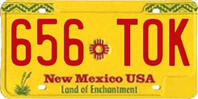 NM license plate 656TOK