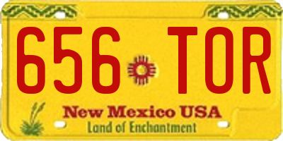 NM license plate 656TOR