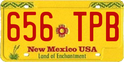NM license plate 656TPB