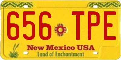 NM license plate 656TPE