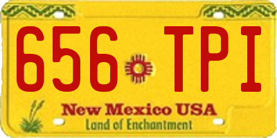 NM license plate 656TPI