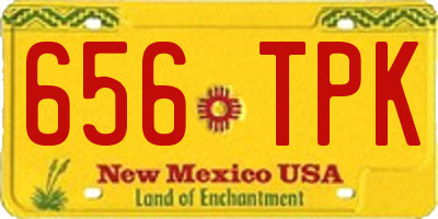NM license plate 656TPK