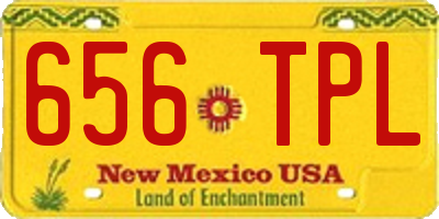NM license plate 656TPL