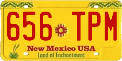 NM license plate 656TPM