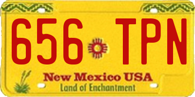 NM license plate 656TPN