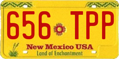 NM license plate 656TPP