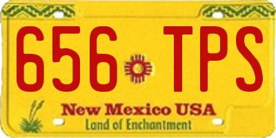 NM license plate 656TPS