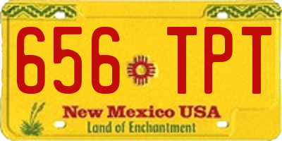 NM license plate 656TPT