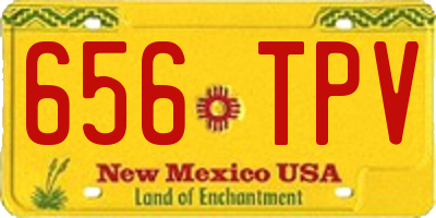 NM license plate 656TPV
