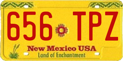 NM license plate 656TPZ