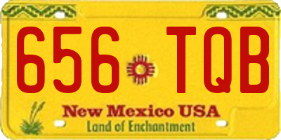 NM license plate 656TQB