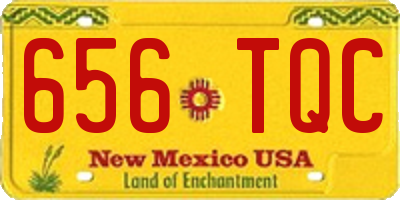 NM license plate 656TQC