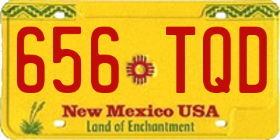 NM license plate 656TQD