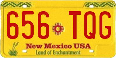 NM license plate 656TQG