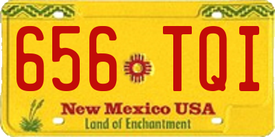 NM license plate 656TQI