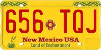 NM license plate 656TQJ