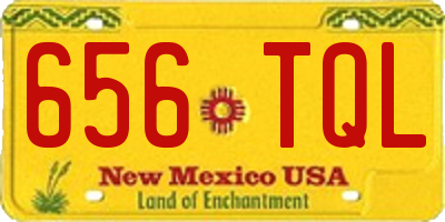 NM license plate 656TQL