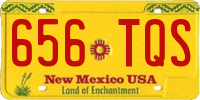 NM license plate 656TQS