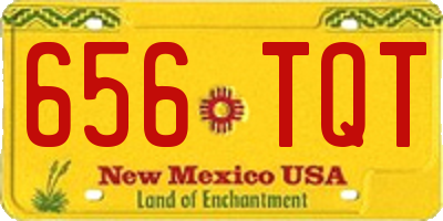 NM license plate 656TQT