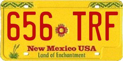 NM license plate 656TRF