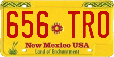 NM license plate 656TRO