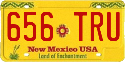NM license plate 656TRU