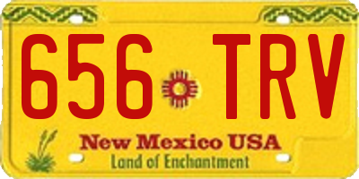 NM license plate 656TRV