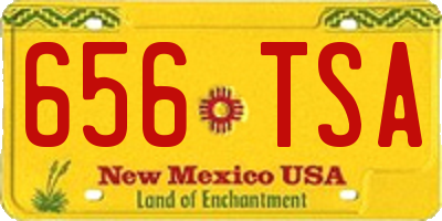 NM license plate 656TSA