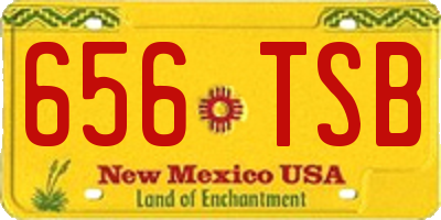 NM license plate 656TSB