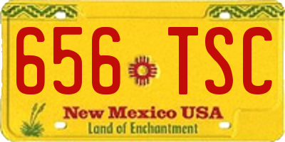 NM license plate 656TSC