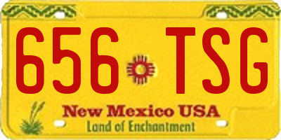 NM license plate 656TSG