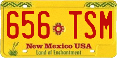 NM license plate 656TSM