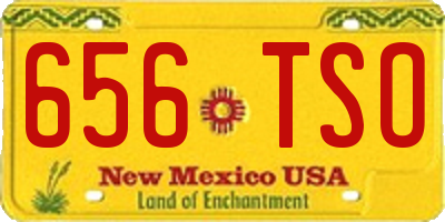 NM license plate 656TSO