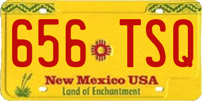NM license plate 656TSQ