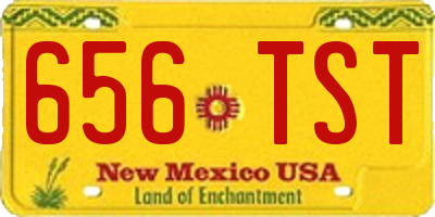 NM license plate 656TST