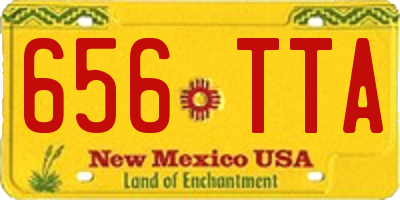NM license plate 656TTA