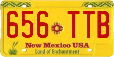 NM license plate 656TTB