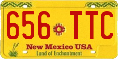 NM license plate 656TTC