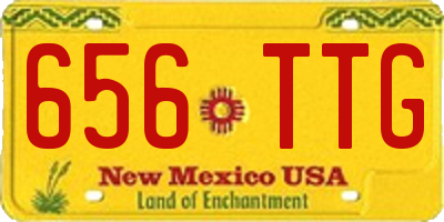 NM license plate 656TTG