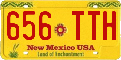 NM license plate 656TTH