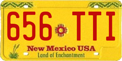 NM license plate 656TTI