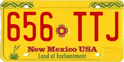 NM license plate 656TTJ