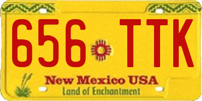 NM license plate 656TTK