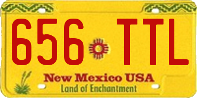 NM license plate 656TTL