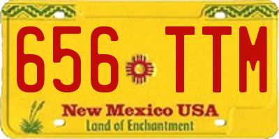 NM license plate 656TTM