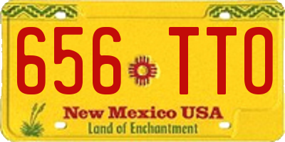 NM license plate 656TTO